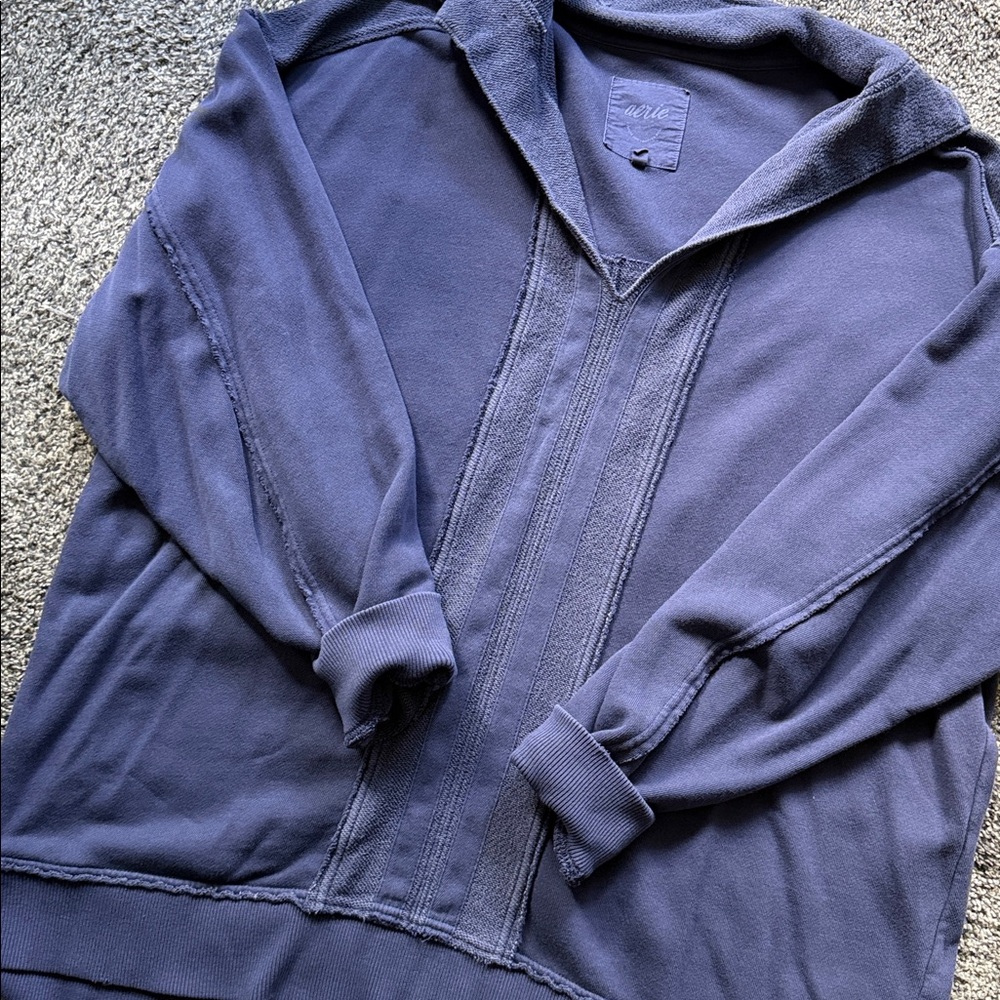 aerie womens Navy V-Neck Pullover Sweater